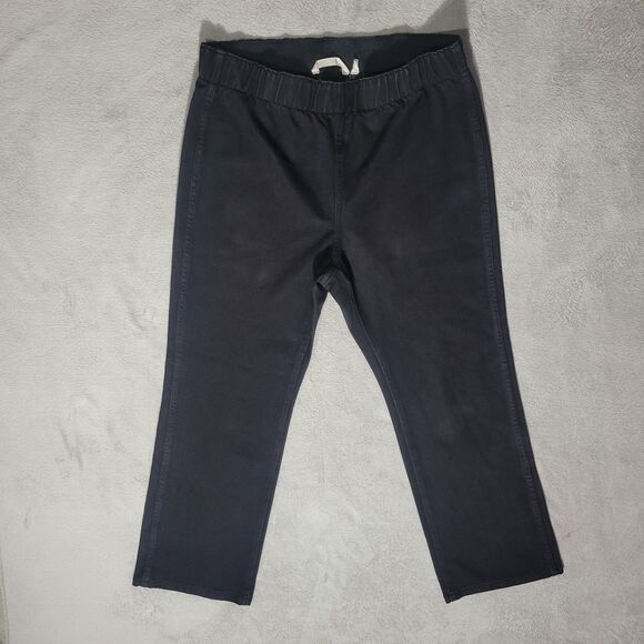 Soft Surroundings Womens Pull on Pants Elastic Waist Black sz PL - Picture 1 of 10